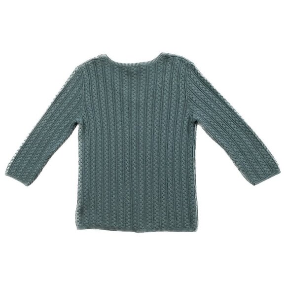 Ellen Tracy Silk & Cashmere 3/4 Sleeve Knit Sweater Size Large - Picture 2 of 4